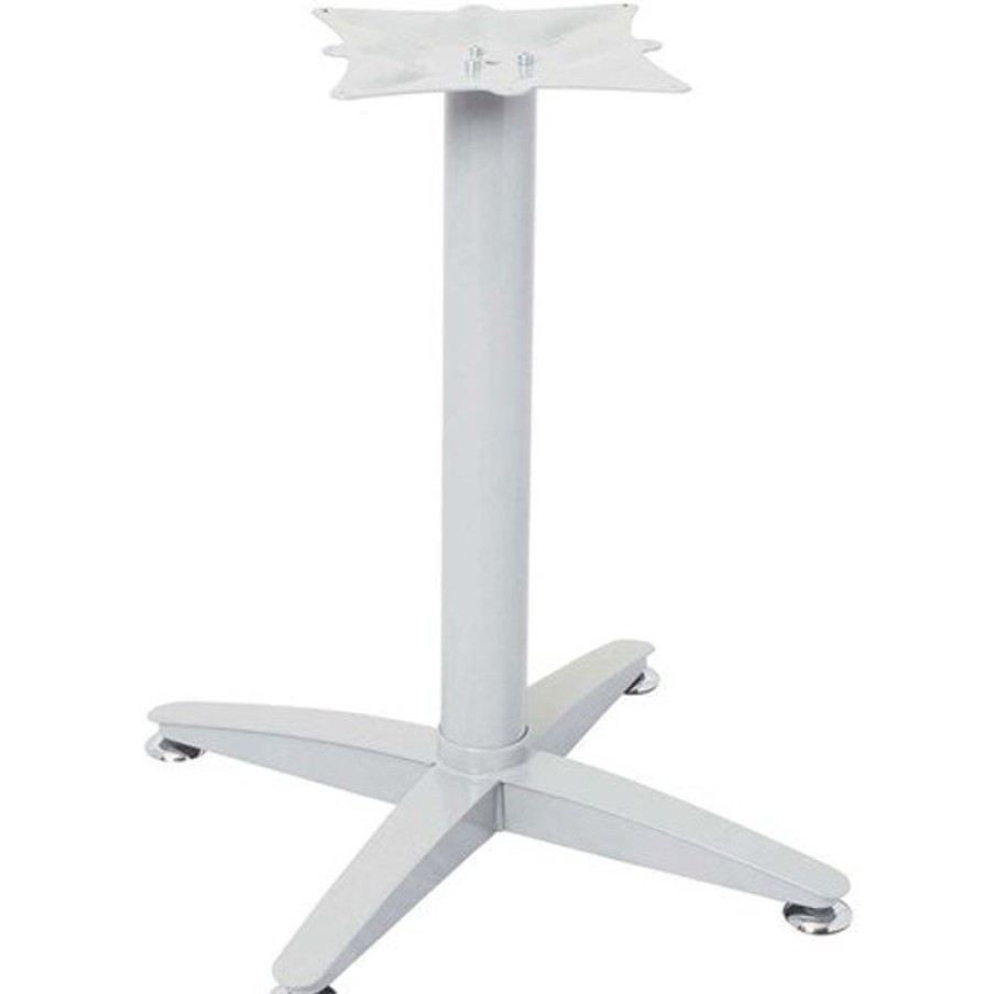 Office Furniture | RapidLine Rapidline 4 Star Steel Table Base Only Suits Round Tops Up To 1200Mm Diameter Silver