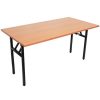 Office Furniture | RapidLine Rapidline Steel Frame Folding Table 1800W X 750D X 730Mmh Beech Top Black Frame