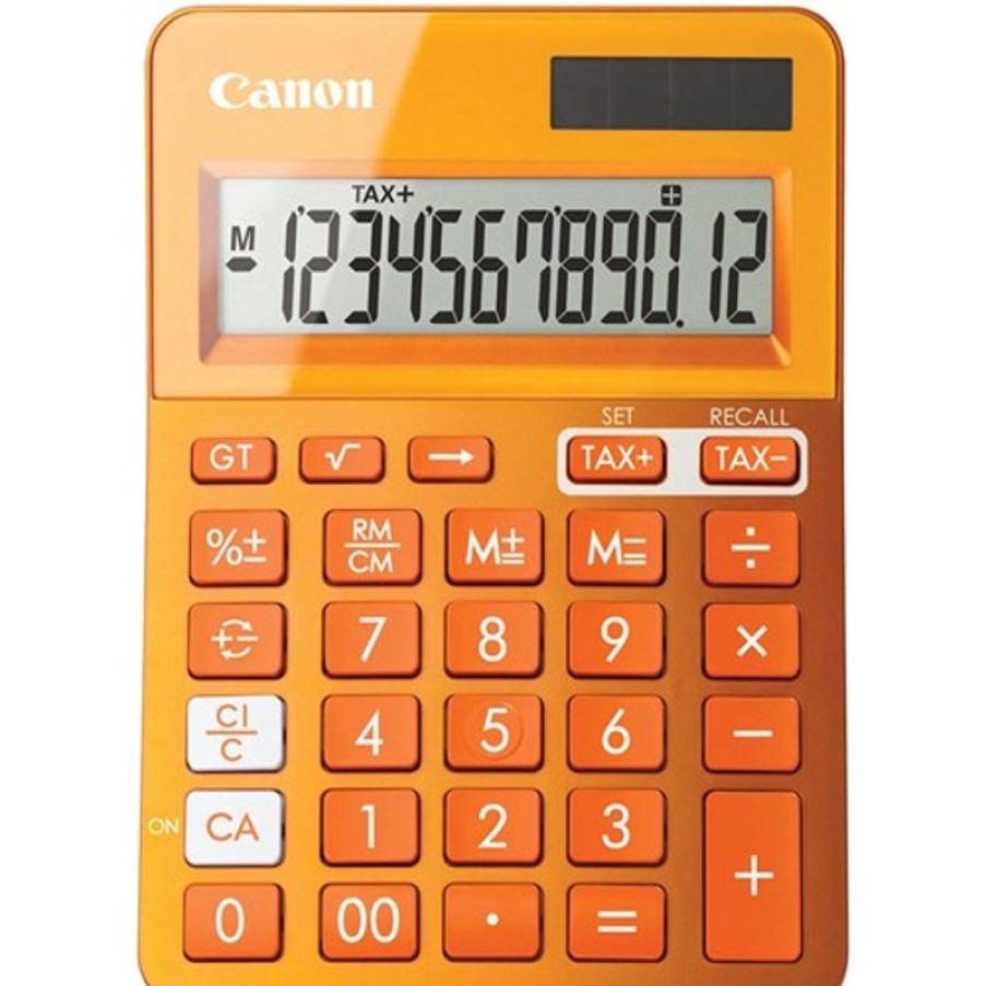 Telephones & Accessories | Canon Canon Ls-123Km Desktop Calculator 12 Digit Orange