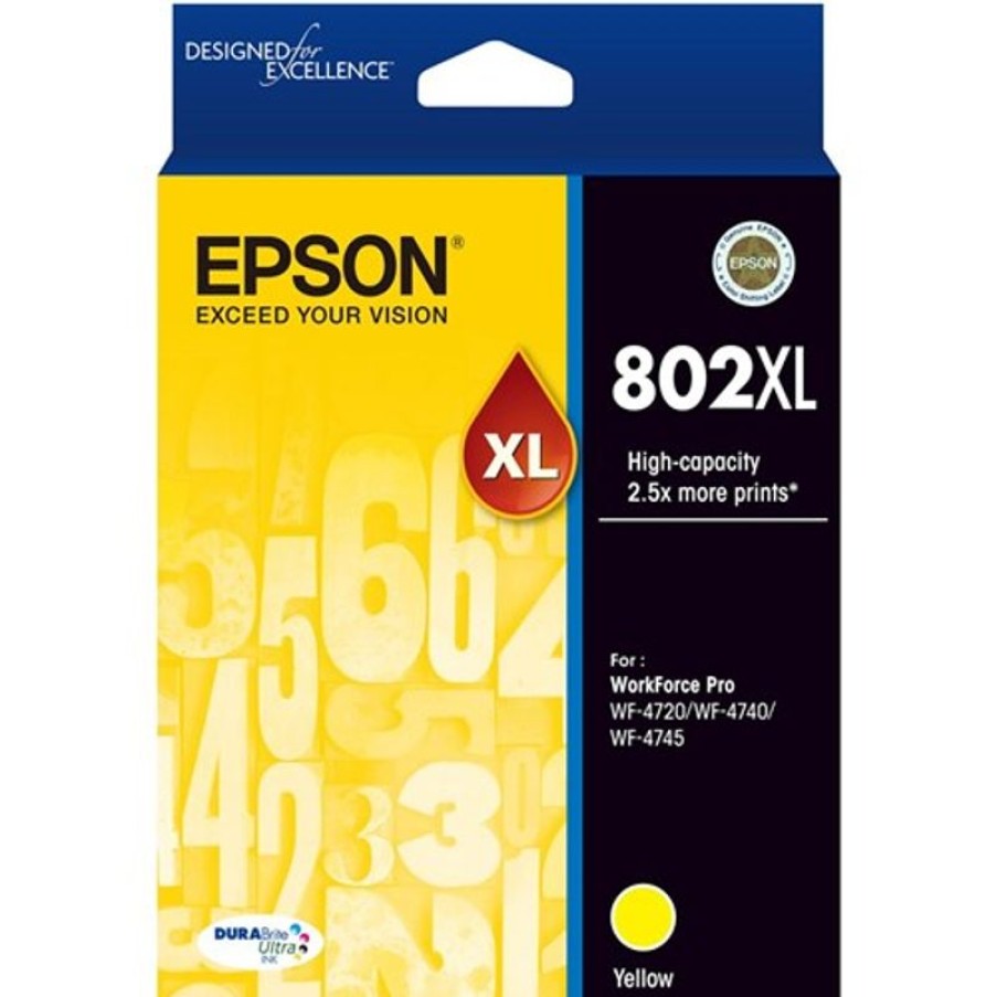 Inkjets | Epson Epson 802Xl Ink Cartridge High Yield Yellow