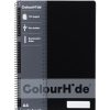 Telephones & Accessories | Colourhide Colourhide Spiral Notebook A4 Side Bound 120 Page Black