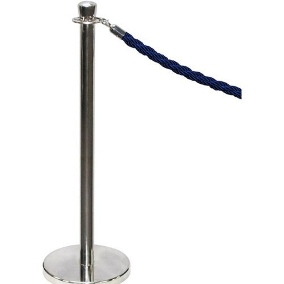 Office Furniture | Compass Compass Queuing Stanchion Stainless Steel Pack2