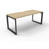 Office Furniture | RapidLine Rapidline Deluxe Infinity Desk Loop Leg Single Sided 1500W X 750D X 730Mmh Oak/Black