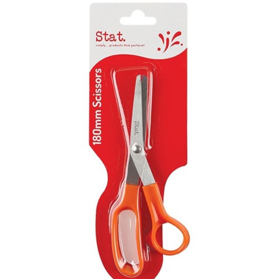 Scissors & Cutters | Stat Stat Scissors Office Economy 180Mm Orange Handle