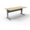 Office Furniture | RapidLine Rapidline Deluxe Rapid Span Straight Desk 1800W X 750D X 730Mmh Natural Oak/Silver