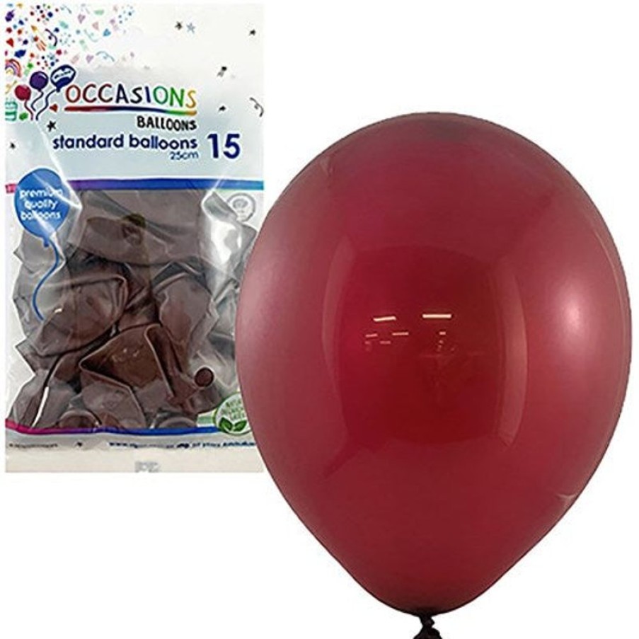 Telephones & Accessories | Alpen Alpen Balloons 25Cm Maroon Pack Of 15