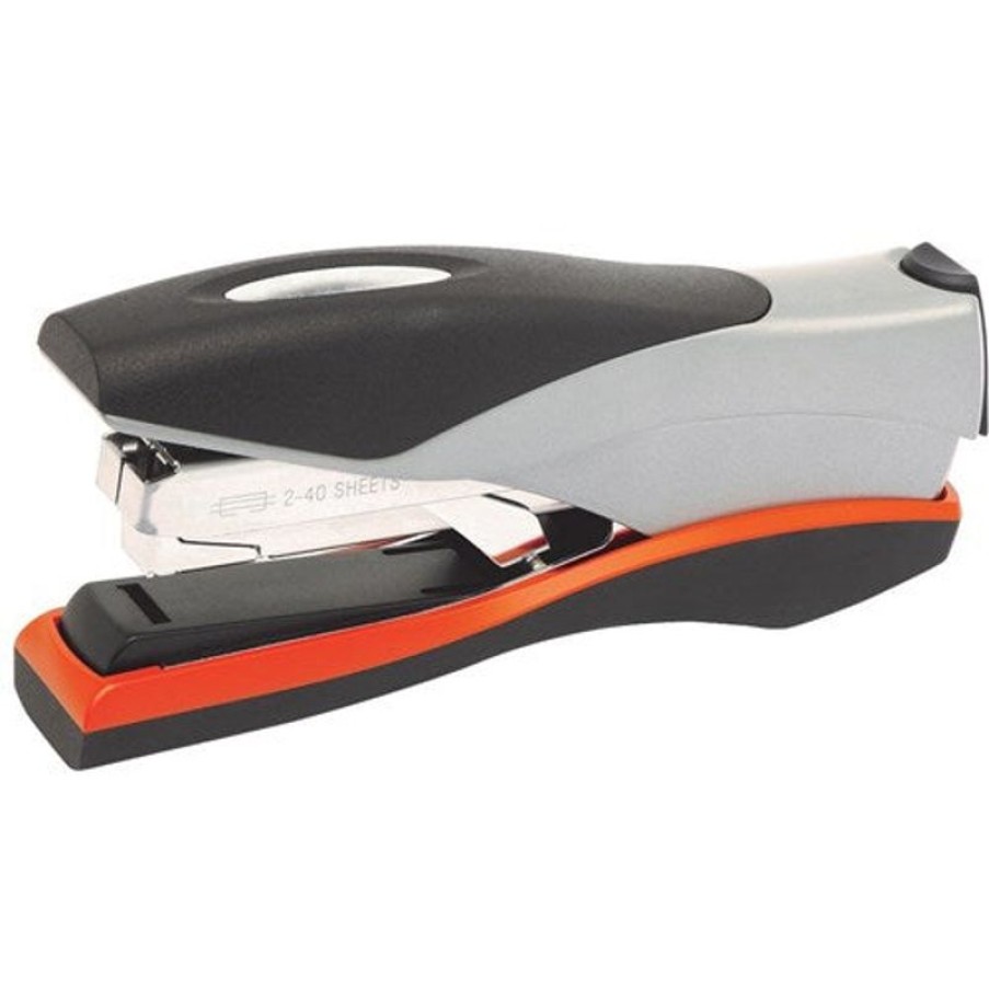 Staplers | Rexel Rexel Optima Full Strip Stapler 40 Sheet Capacity Silver And Black