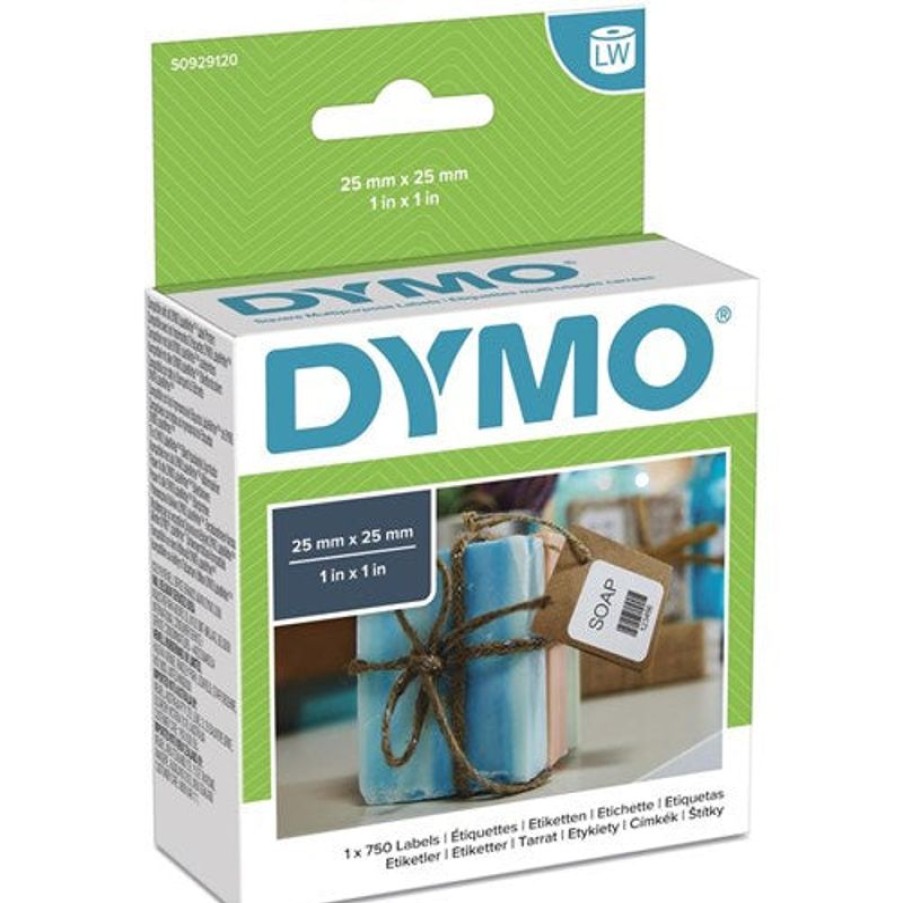 Labelling Machines & Accessories | Dymo Dymo 30332 Labelwriter Labels 25Mmx25Mm Multi-Purpose White Box Of 750