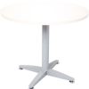 Office Furniture | RapidLine Rapidline 4 Star Round Table 900D X 730Mmh White Top Silver Base