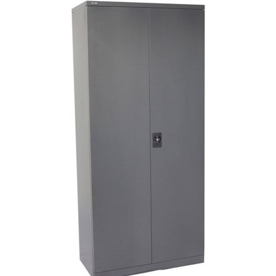 Storage | GO Rapidline Go Swing Door Steel Cupboard 910W X 450D X 2000Mmh Graphite Ripple