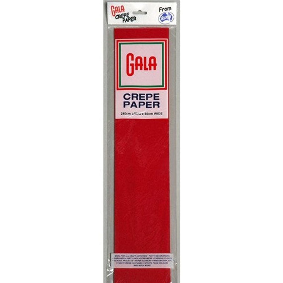 Telephones & Accessories | Alpen Alpen Gala Crepe Paper 240X50Cm National Red Pack Of 12