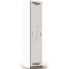 Storage | RapidLine Rapidline Melamine Locker 2 Step Door 380W X 455D X 1850Mmh White/Black Edging