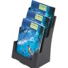 Brochure Holders | Deflecto Deflecto Brochure Holder A4 Sustainable Office 3 Tier 60% Recycled Black