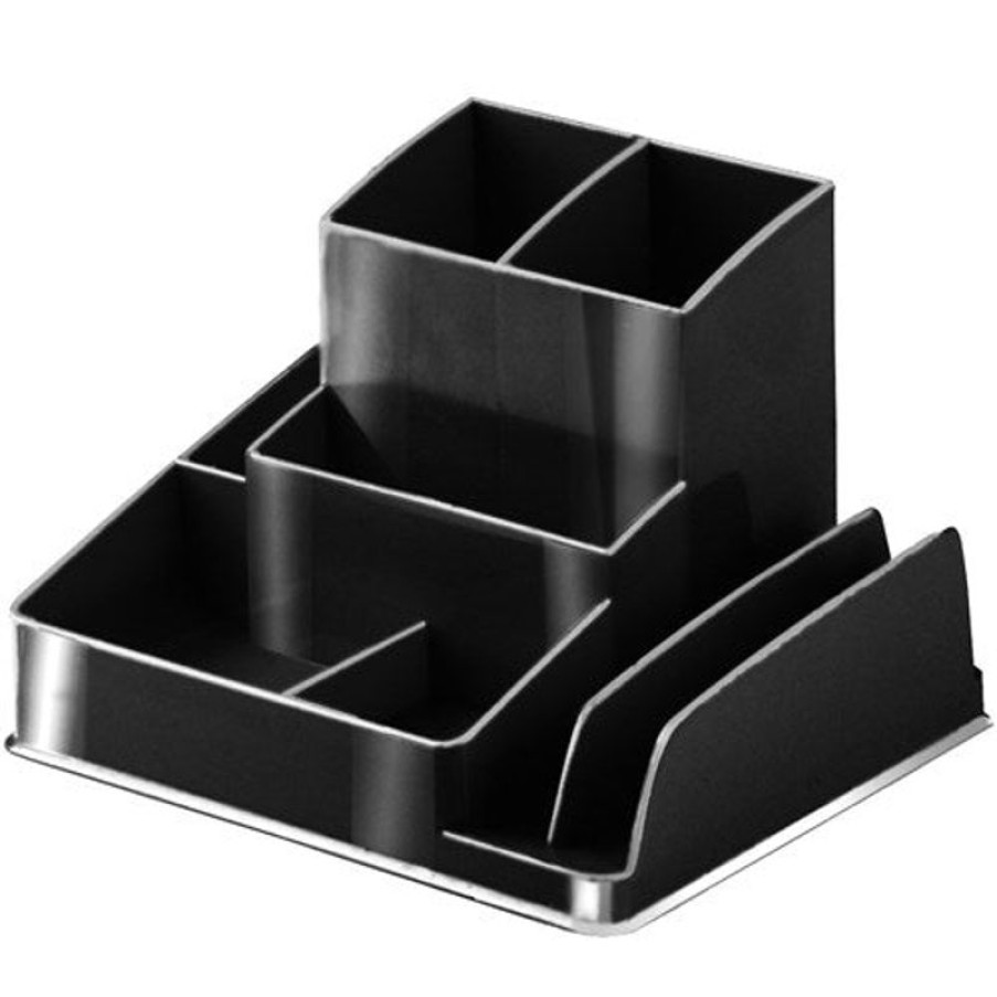 Desk Top Accessories | Italplast Italplast Desk Organiser Greenr Recycled Black