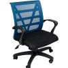 Chairs & Accessories | RapidLine Rapidline Vienna Office Chair Medium Mesh Back With Arms Fabric Seat Blue Mesh Back