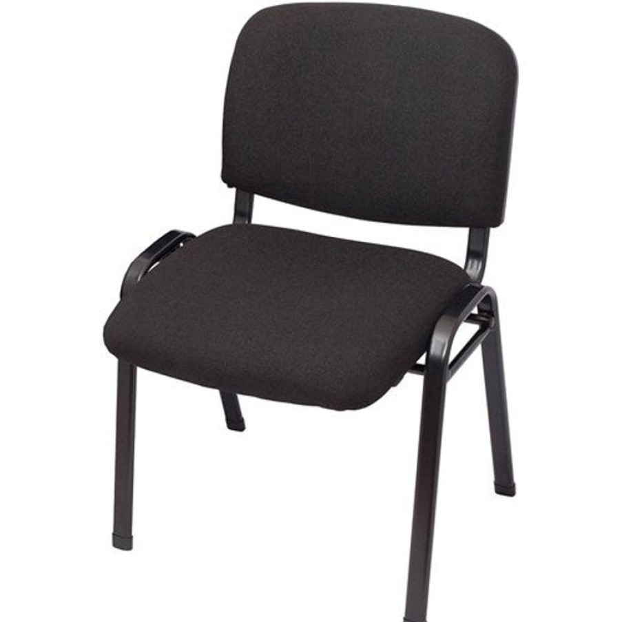 Chairs & Accessories | RapidLine Rapidline Nova Stackable Visitor Chair Black Pu