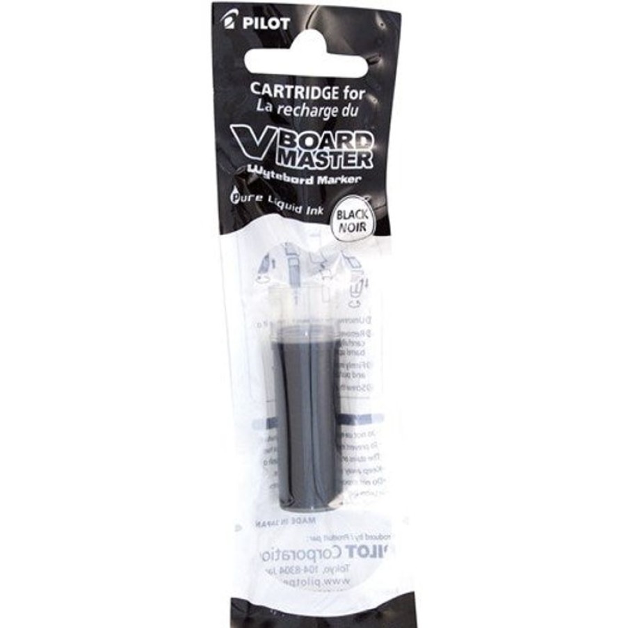 Pens | Pilot Pilot V Board Master Begreen Whiteboard Marker Refill Cartridge Black Pack12