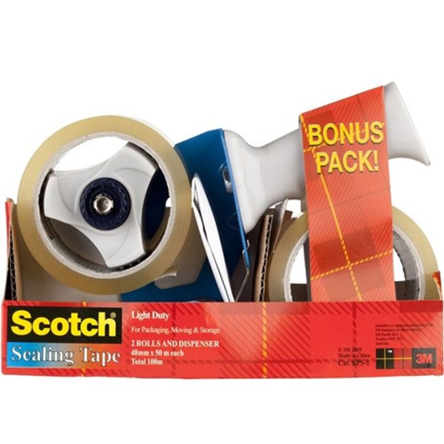 Tapes & Adhesives | Scotch Scotch Bps-1 Tape & Dispenser 48Mmx50M Packaging Combo 2 Tapes & 1 Dispenser