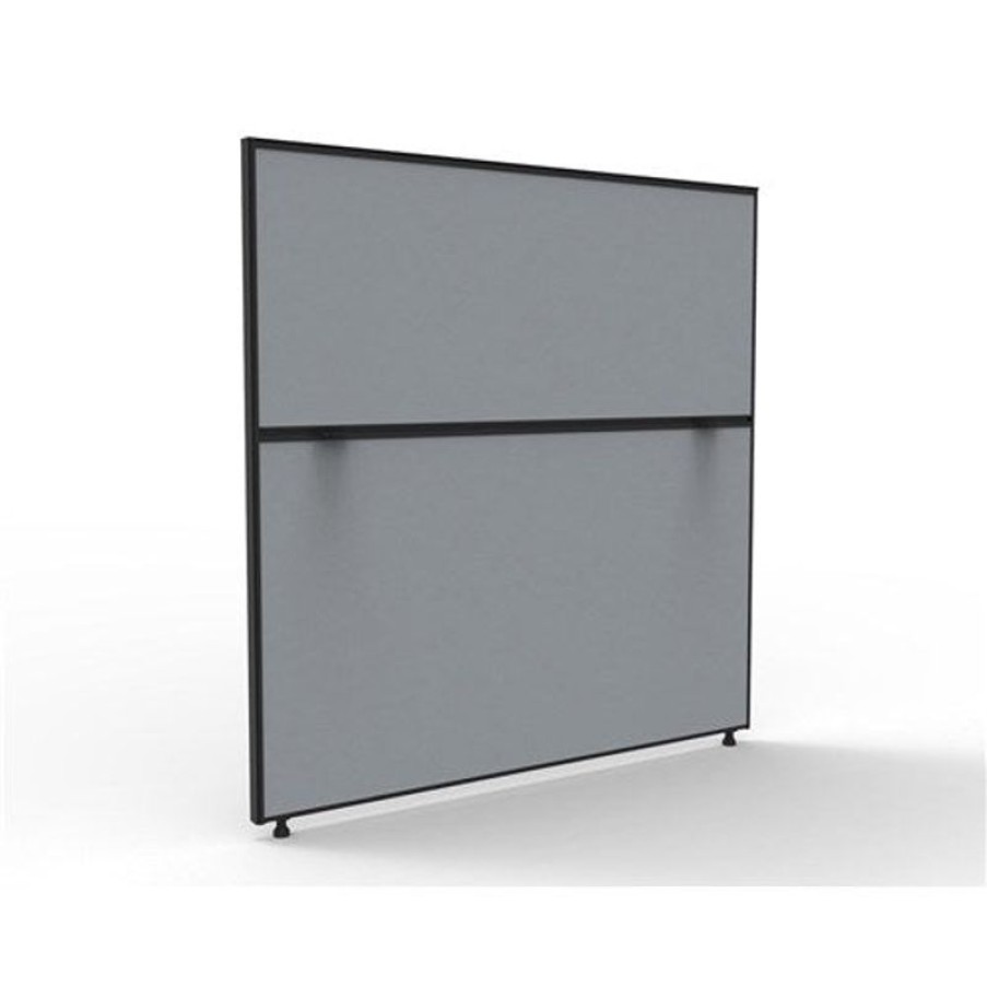 Office Furniture | RapidLine Rapidline Shush30+ Screen 1200W X 30D X 1200Mmh Black Frame Grey Pinnable Fabric