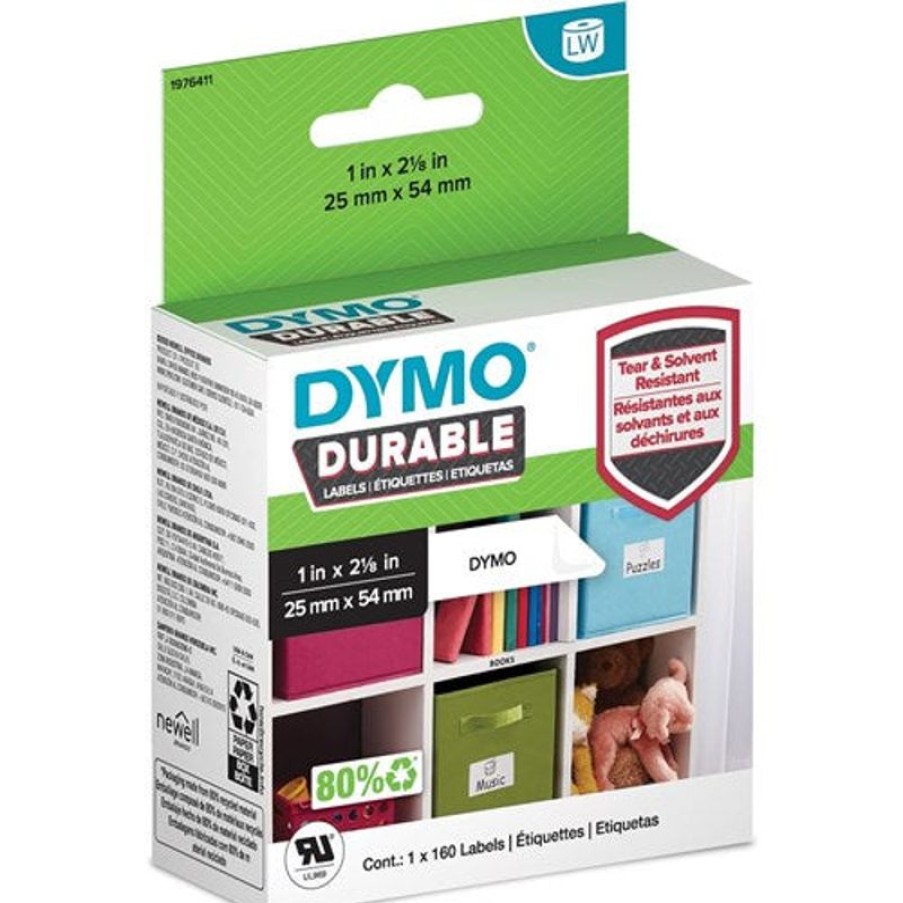 Labelling Machines & Accessories | Dymo Dymo Labelwriter Durable White White Labels 25Mmx54Mm Pack Of 160