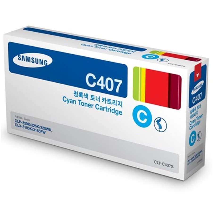 Toner | Samsung Samsung Clt-C407S Toner Cartridge Cyan