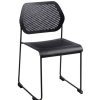 Office Furniture | RapidLine Rapidline Frame Stackable Chair Black Sled Base Black