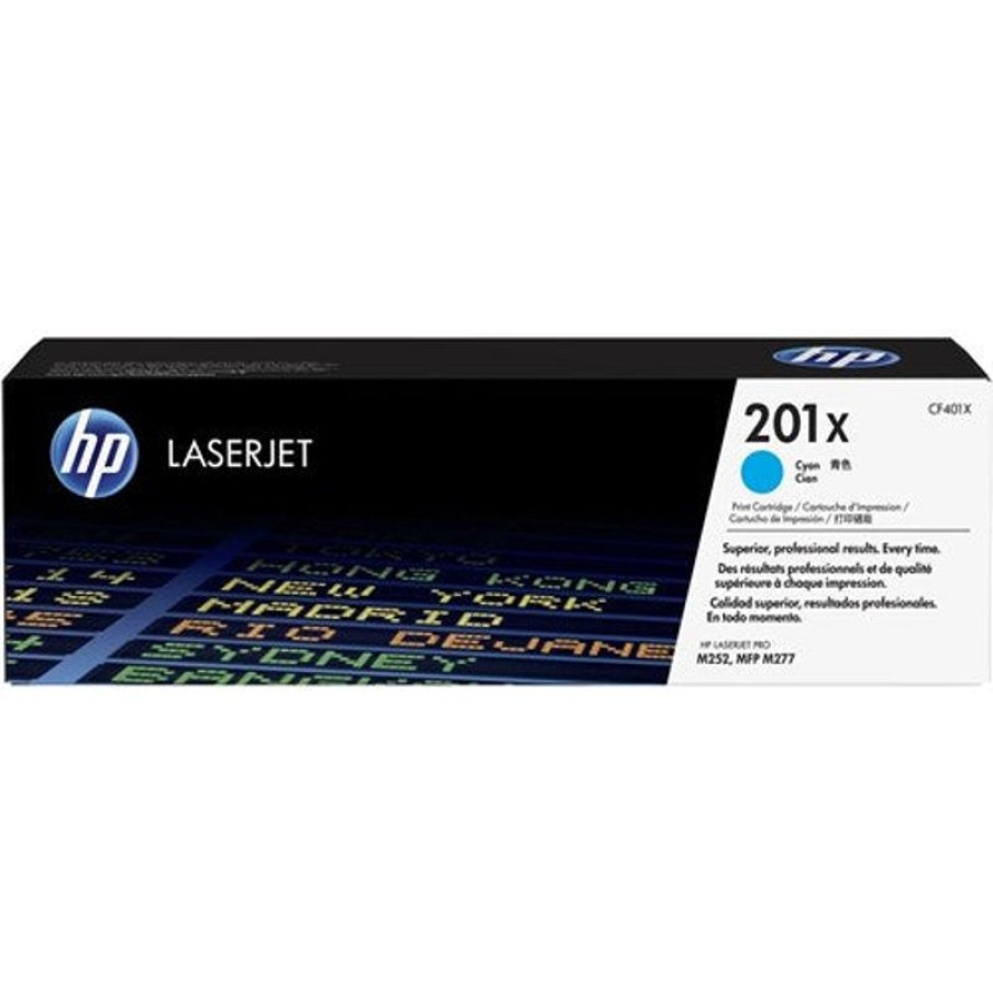 Toner | HP Hp 201X Laserjet Toner Cartridge High Yield Cyan Cf401X