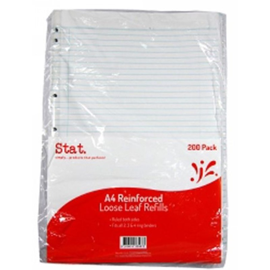 Labelling Machines & Accessories | Stat Stat Ruled Loose Leaf Refill A4 Pack Of 200