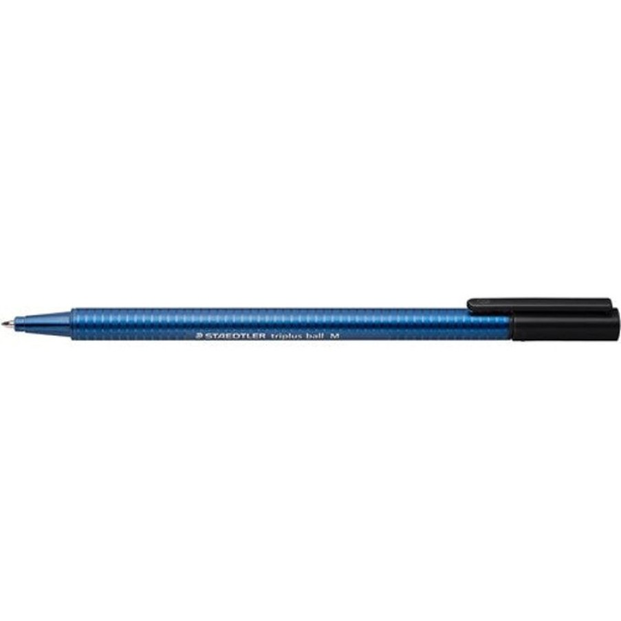 Pens | Staedtler Staedtler 437 Triplus Ballpoint Pens Extra Broad 1.6Mm Black Pack Of 10