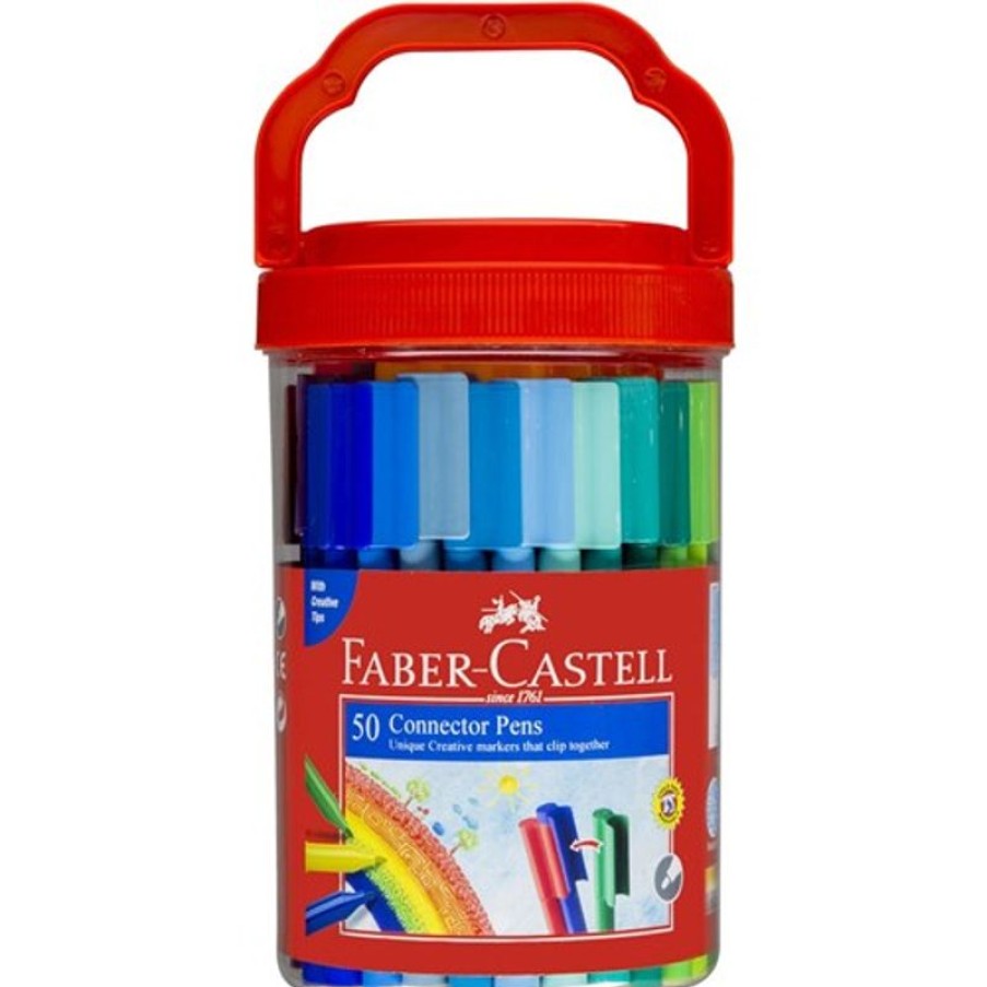 School Supplies/Art & Craft | Faber-Castell Faber-Castell Connector Pen Jar Of 50