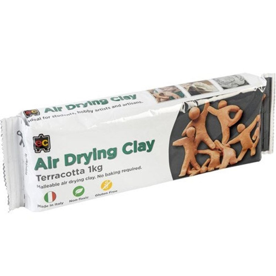 School Supplies/Art & Craft | Edvantage Edvantage Air Drying Clay 1Kg Terracotta