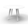 Office Furniture | RapidLine Rapidline Eternity Meeting Round Table 900D X 730Mmh White Top White Base