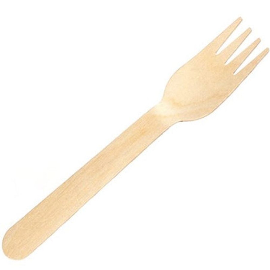 Cleaning & Safety/Kitchen | Earth Earth Recyclable Wooden Fork 160Mm Pack Of 100