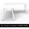 Office Furniture | RapidLine Rapidline Eternity Corner Workstation 1800/1500W X 750D X 730Mmh White/White