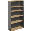 Storage | RapidLine Rapidline Rapid Worker Bookcase 4 Shelves 900W X 315D X 1800Mmh Oak And Ironstone