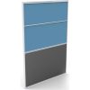 Office Furniture | RapidLine Rapidline Rapid Screen 1200W X 30D X 1650Mmh Blue Fabric / Ironstone Base