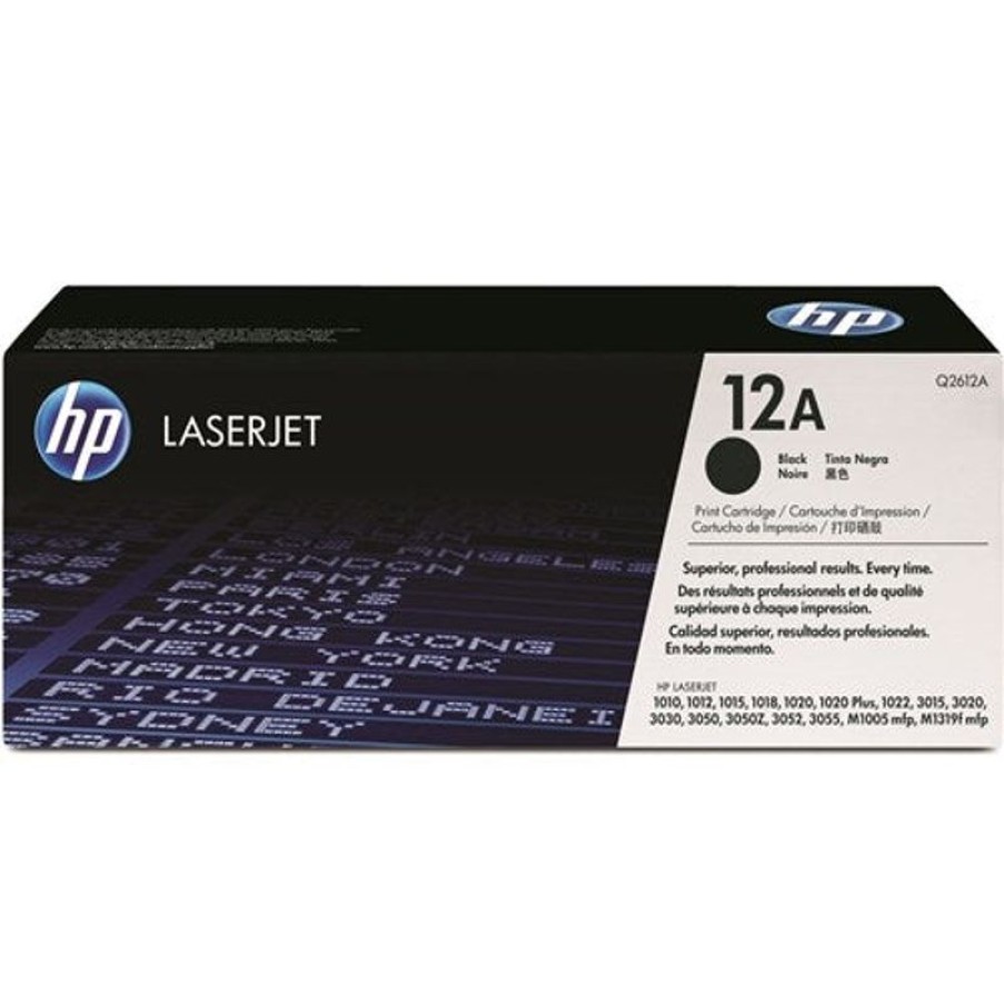 Toner | HP Hp 12A Laserjet Toner Cartridge Black Q2612A