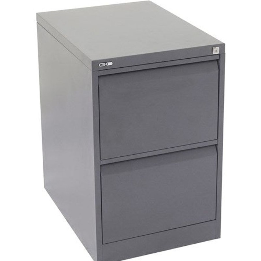 Storage | GO Rapidline Go Vertical Filing Cabinet 2 Drawer 460W X 620D X 705Mmh Graphite Ripple