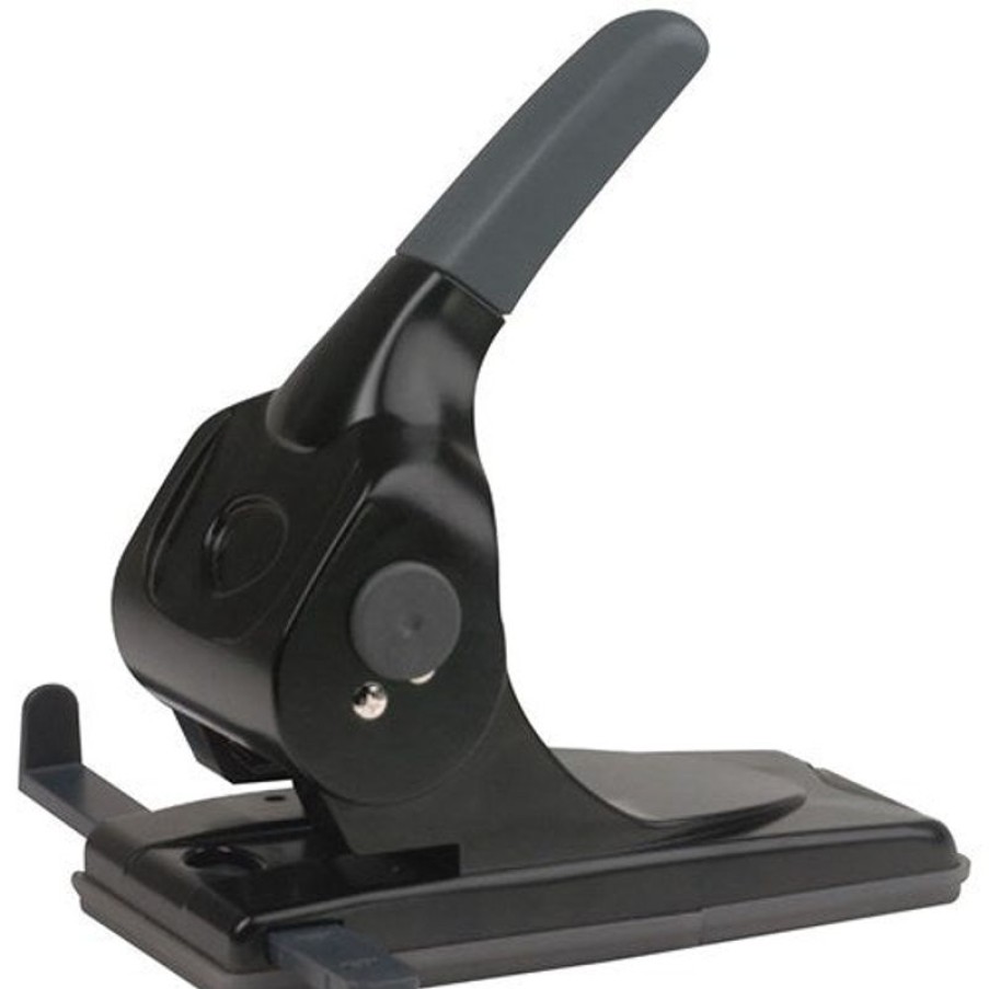 Telephones & Accessories | Marbig Marbig 2 Hole Punch Extra Heavy Duty 65 Sheet Capacity Black