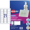 Telephones & Accessories | Avery Avery Crystal Clear Laser Address Labels White L7560 63.5X38.1Mm 21Up 525 Labels