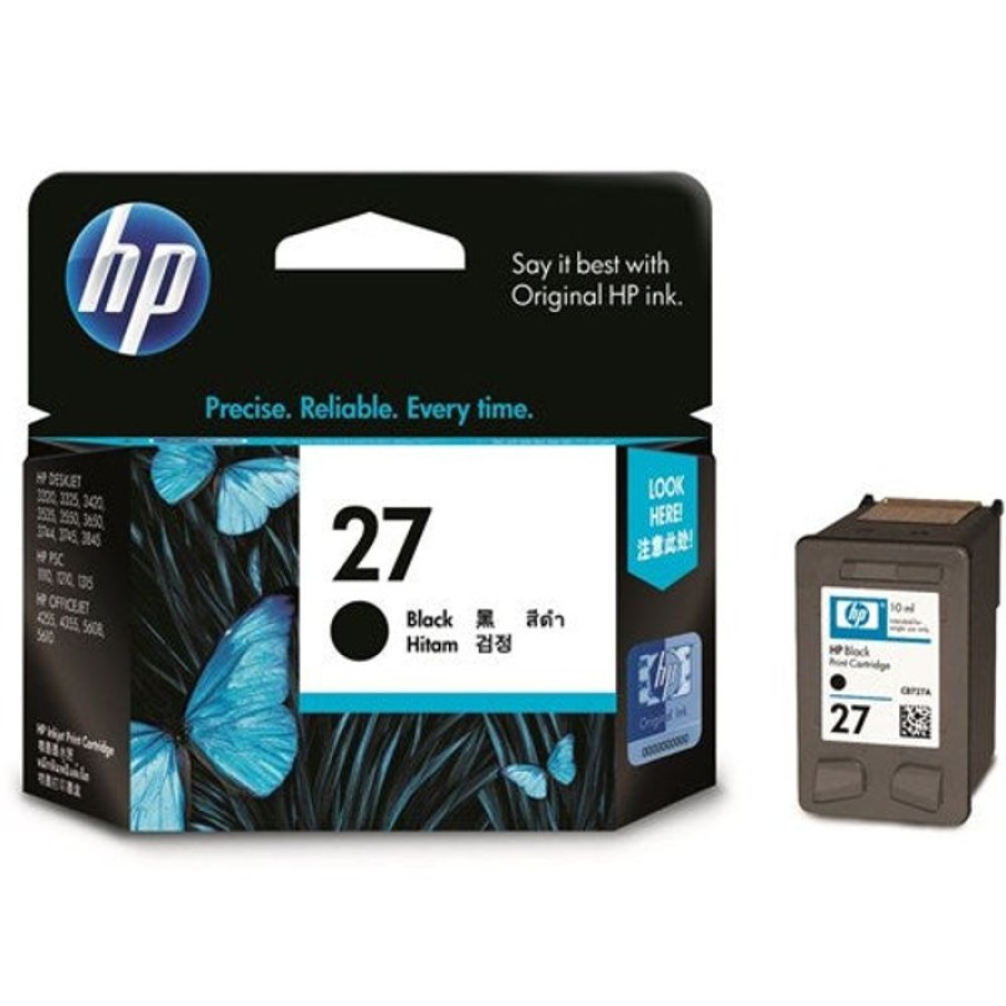 Inkjets | HP Hp 27 Ink Cartridge Black C8727Aa