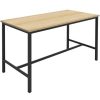 Office Furniture | RapidLine Rapidline High Bar Table 1800W X 900D X 1050Mmh Oak Top Black Frame