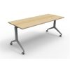 Office Furniture | RapidLine Rapidline Flip Top Table 1800W X 750D X 730Mmh Oak Top Silver Frame