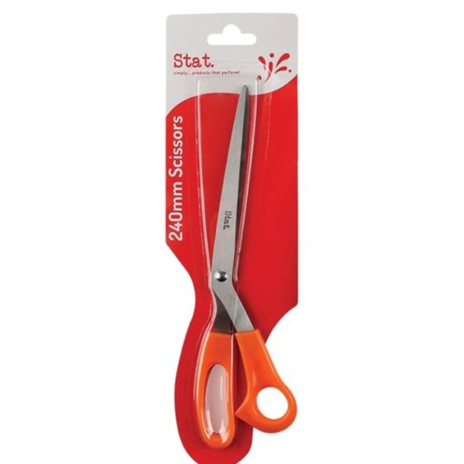 Scissors & Cutters | Stat Stat Scissors Office Economy 240Mm Orange Handle