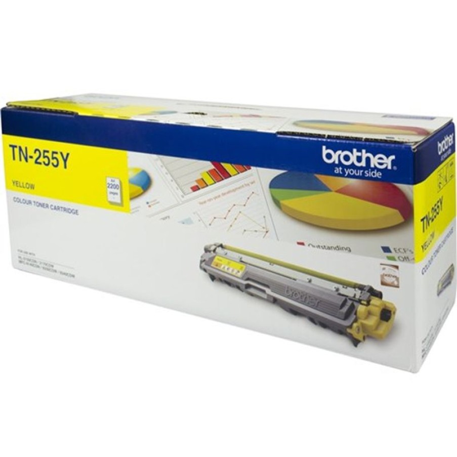 Telephones & Accessories | Brother Brother Tn-255Y Toner Cartridge High Yield Yellow