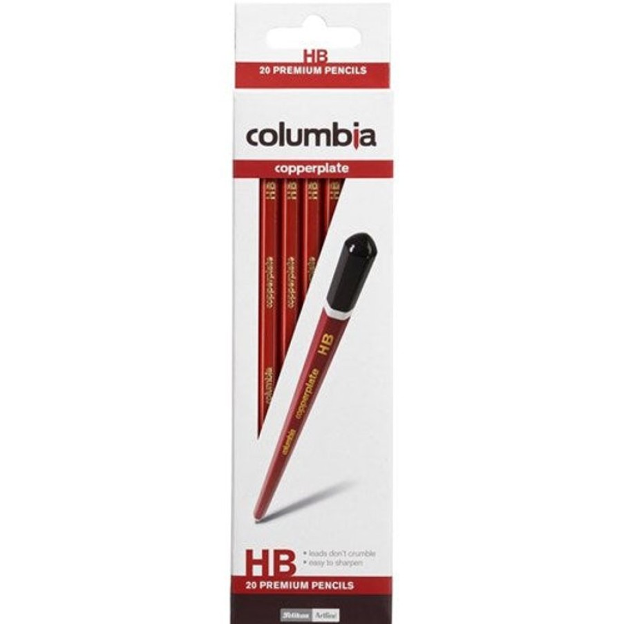 Telephones & Accessories | Columbia Columbia Copperplate Lead Pencils Hexagon Hb Pack Of 20