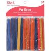 School Supplies/Art & Craft | Stat Stat Pop Sticks Wooden Coloured Assorted Pack Of 150