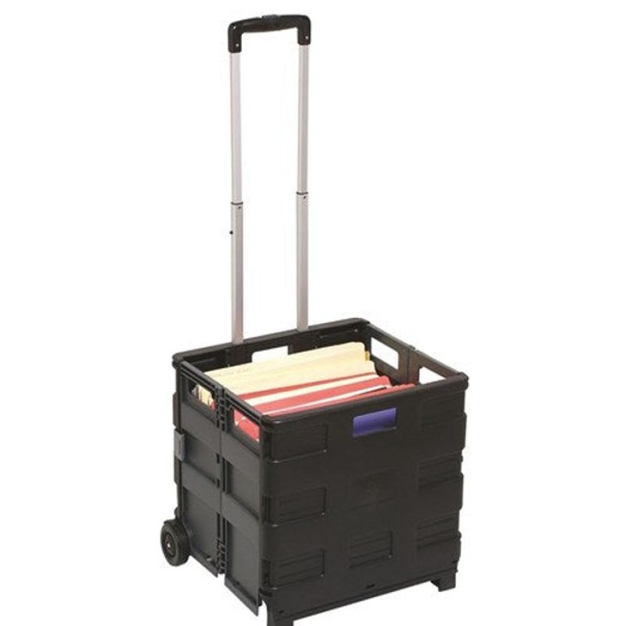 Envelopes & Post Accessories | Marbig Marbig Collapsible Storage Trolley 25Kg Capacity Black