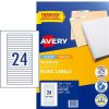 Telephones & Accessories | Avery Avery Filing Laser & Inkjet Labels White L7170 134X11Mm 24Up 600 Labels 25 Sheets