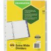 Dividers | Marbig Marbig Manilla Indices & Dividers A4 Extra Wide 5 Tab White